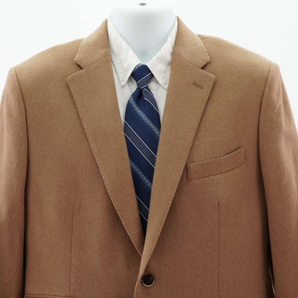 Banana Republic Tailored Fit Tan / Brown Camel‎ Hair Wool Sport Coat 40S Tag 42R